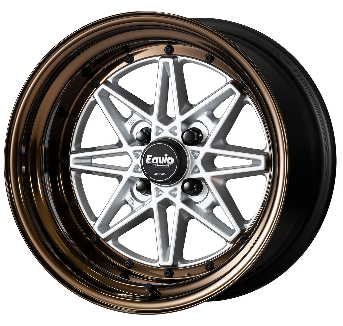 ■Size: 15-inch<br />
■Disc: Silver (Custom)<br />
■Rim: Normal (Shape) / Bronze Anodized (Custom)<br />
■Center Cap: High Type (Standard)<br />
■Air Valve: Black Air Valve (Custom)