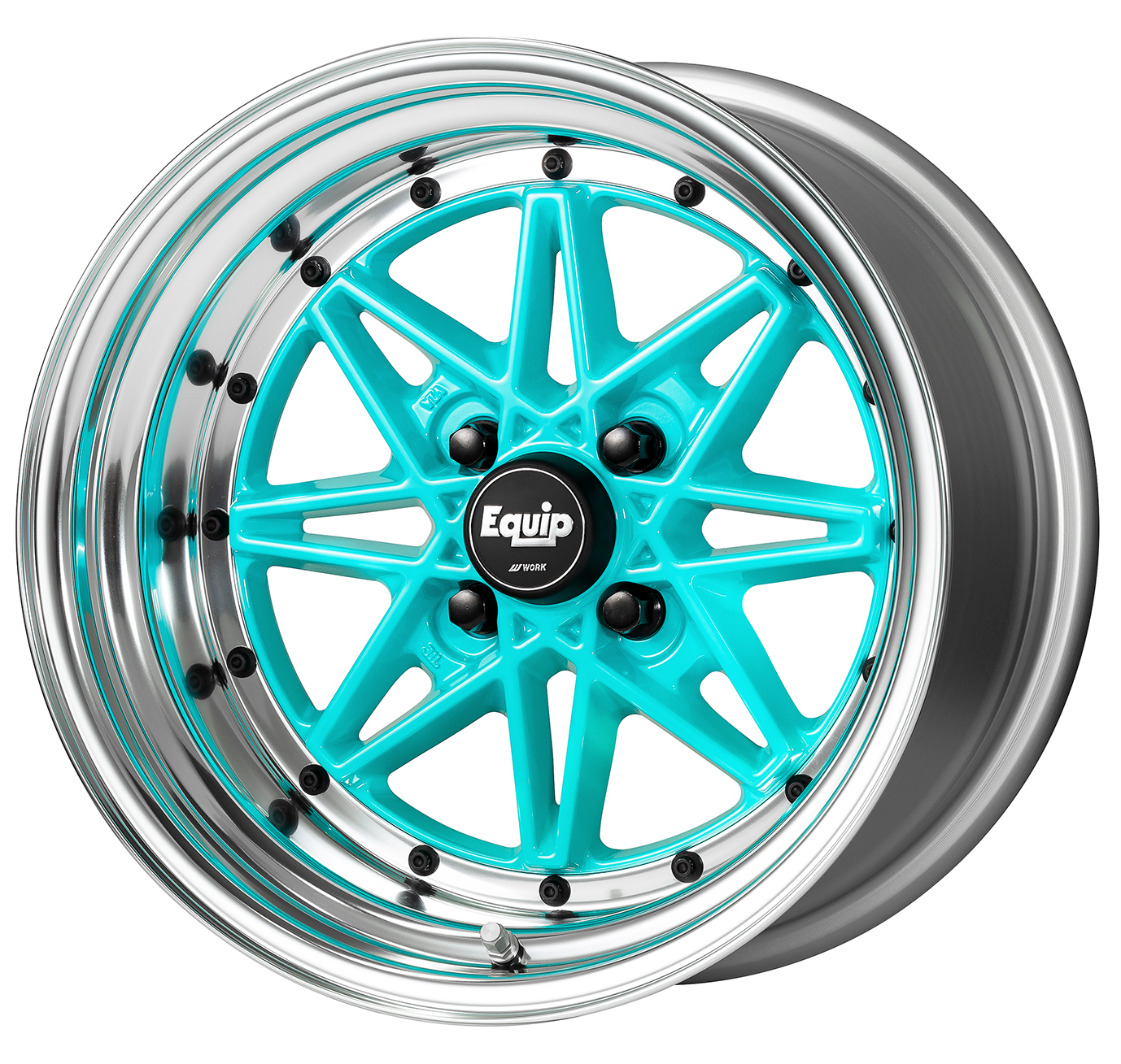 ■Size: 15-inch<br />
■Disc: Energy Mint (Custom)<br />
■Rim: Normal (Shape) / Buffed Anodized (Standard)<br />
■Center Cap: High Type (Standard)