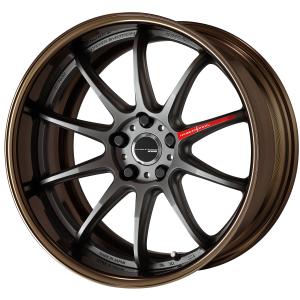 Mat Carbon(MGM)19inch 10.0J+23 DEEP-CONCAVE * COP: Bronze Alumite Rim Option Cap [FLAT TYPE Black]