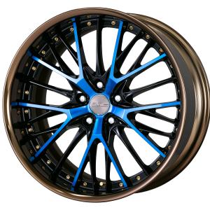 ■ 20inch ■ Specifications: Black ／ Clear Blue (COP) / Bronze Alumite Rim (COP) ■ Gold Earrings Bolt / Gold Air Valve ■ Select Option Center Cap