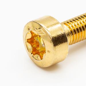 Gold pierced bolt (optional)