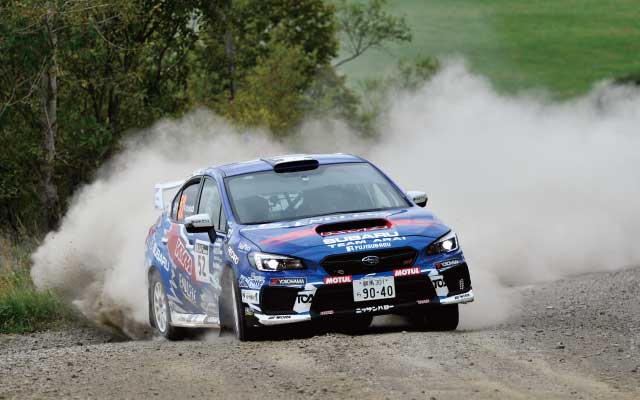 全日本ラリー選手権ラリー北海道 JN1クラス表彰台WORK WHEELS独占!
