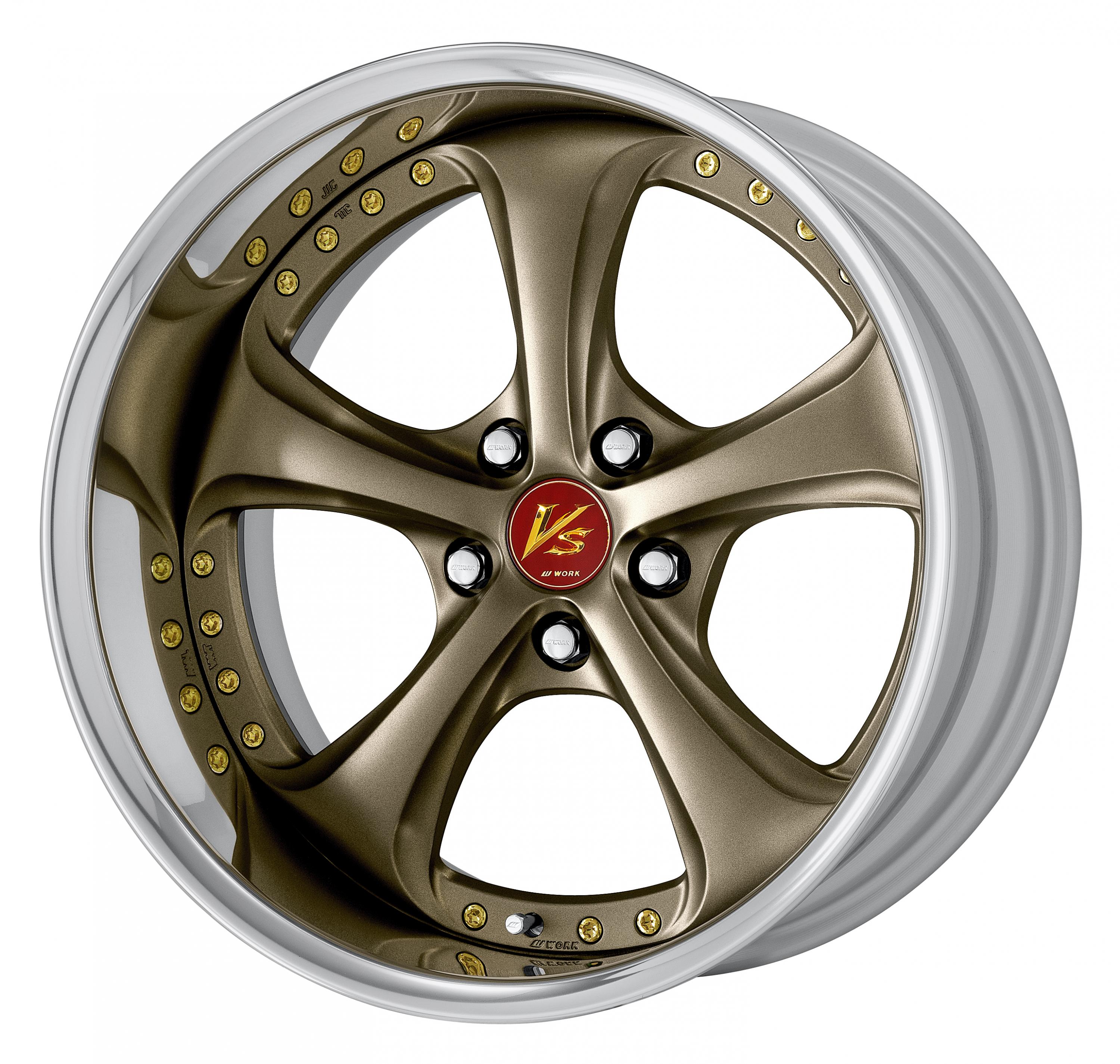 ■サイズ:18inch<br />
■ディスク:アッシュドチタン(カスタム)<br />
■リム:FULL REVERSE(形状)/バフアルマイト(標準)<br />
■センターキャップ:レッド(セレクトオプション)<br />
■ピアスボルト:ゴールドピアスボルト(カスタム)