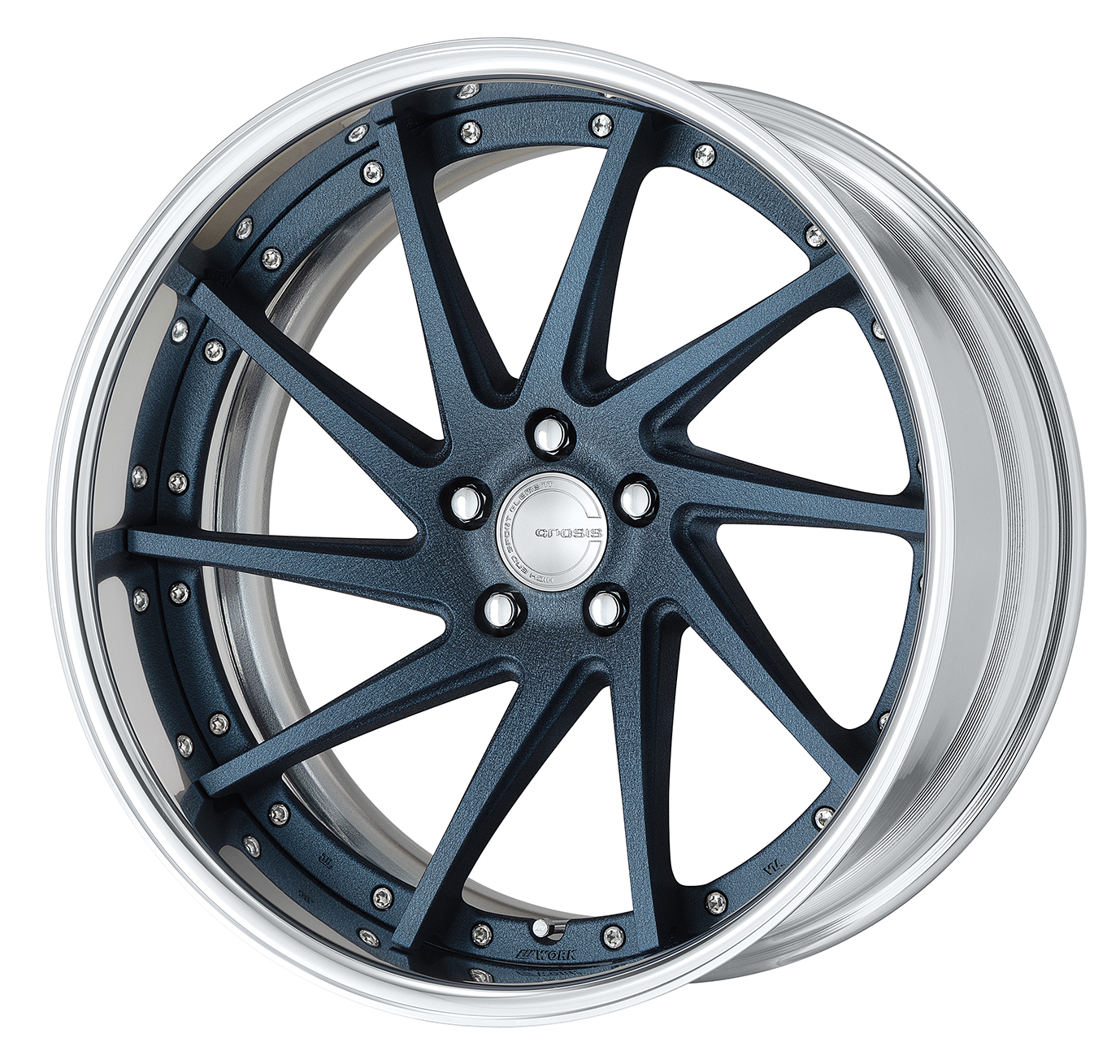 ■20inch ■Deep Concave ■Specifications:Texture Navy Blue/Buff Anodized Rim(Standard) ■Center Cap(Standard)
