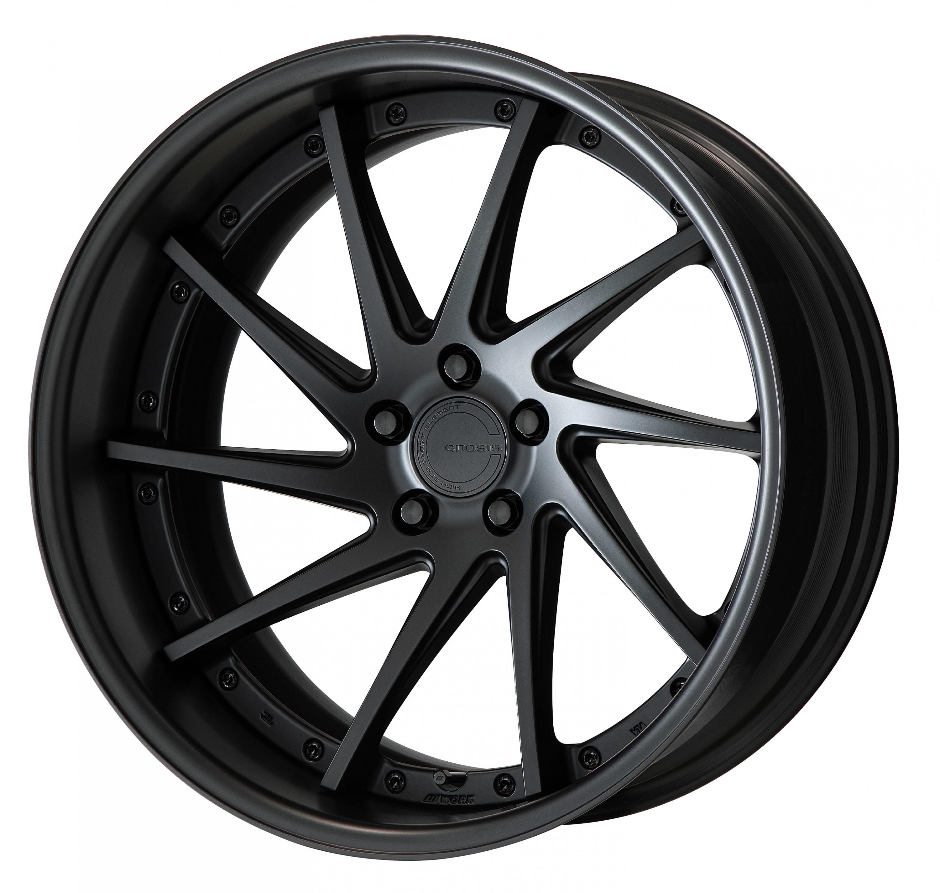 ■Size: 20 inches<br />
■Disc: Deep concave (shape)/matte black (standard)<br />
■Rim: FULL REVERSE (shape)/matte black anodized (custom)<br />
■Piercing bolt: Black chrome piercing bolt (custom)<br />
■Air valve: Black air valve (custom)<br />
■Center cap: Matte black (select option)