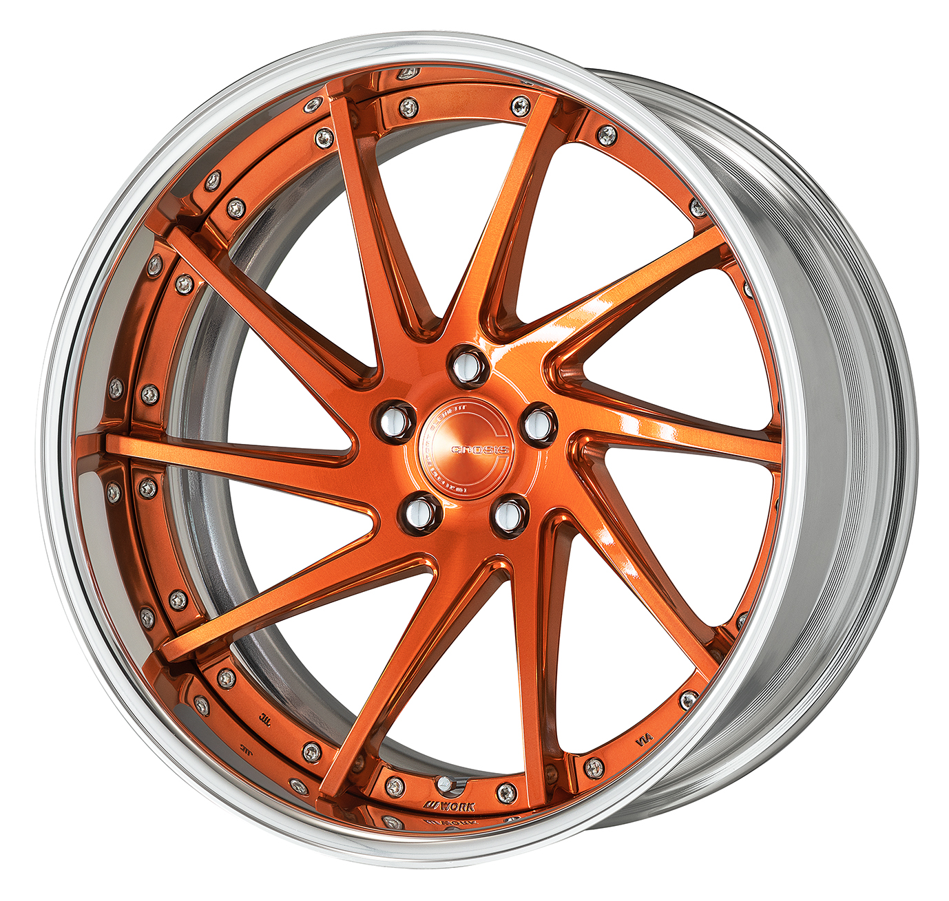 ■ 20inch ■ Deep Concave ■ Specifications: Composite Buff Brushed / Copper Clear / Buff Alumite Rim (Standard) ■ Ornament Cap Specifications