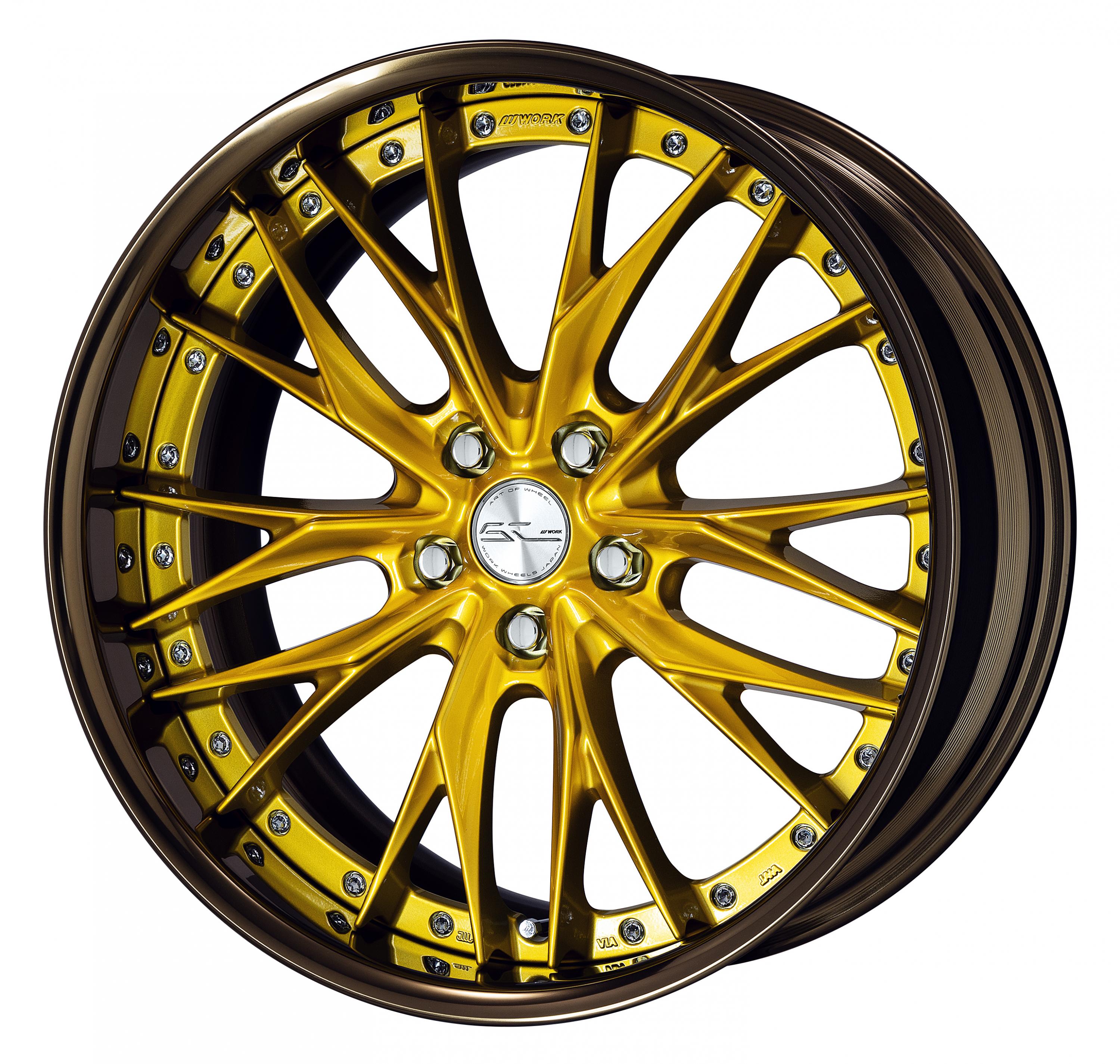 ■サイズ:20inch<br />
■ディスク:キャンディインペリアルゴールド(カスタム)<br />
■リム:FULL REVERSE(形状)/ブロンズアルマイト(カスタム)<br />
■センターキャップ:スピン(標準)