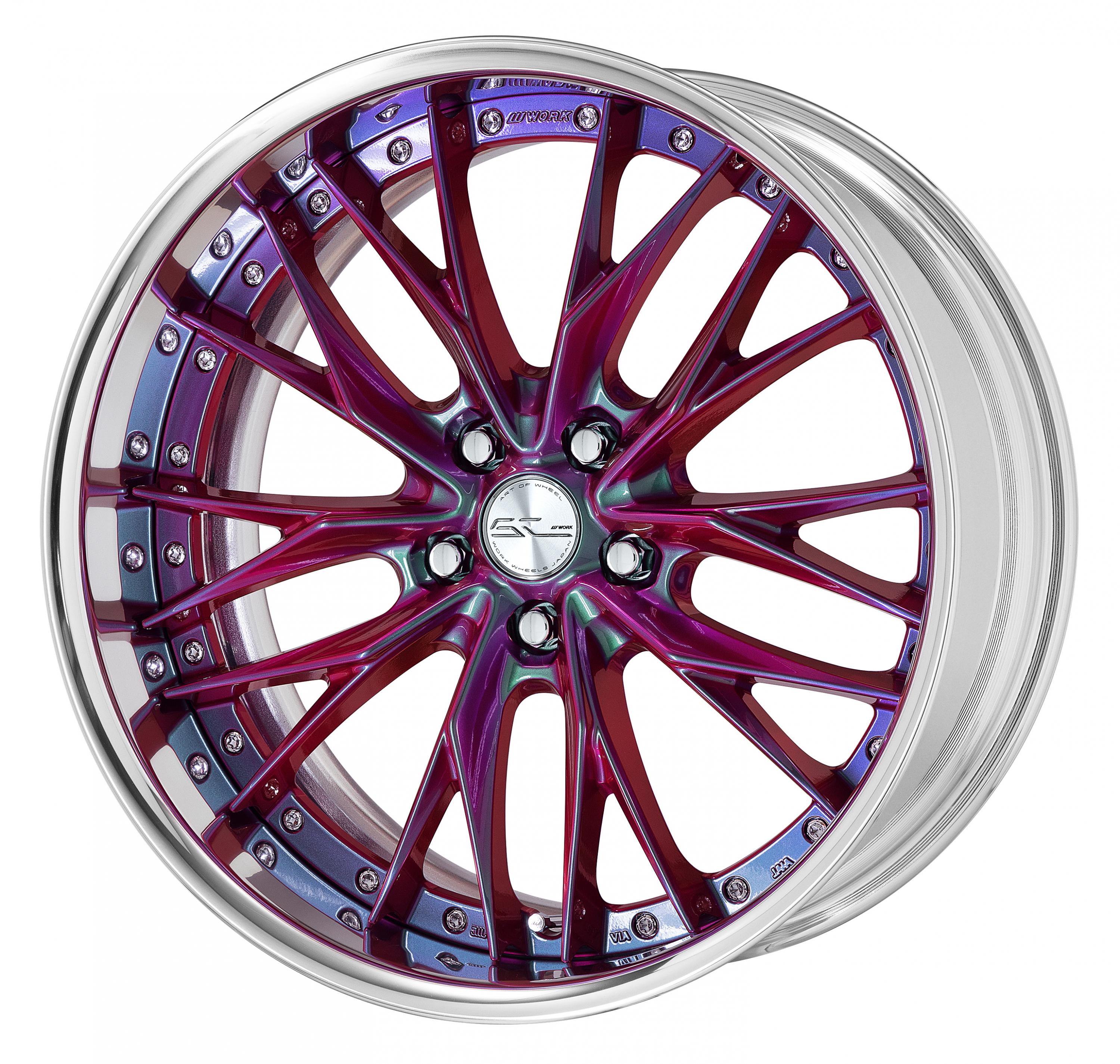 ■サイズ:20inch<br />
■ディスク:アステリズムレッド(カスタム)<br />
■リム:FULL REVERSE(形状)/バフアルマイト(標準)<br />
■センターキャップ:スピン(標準)