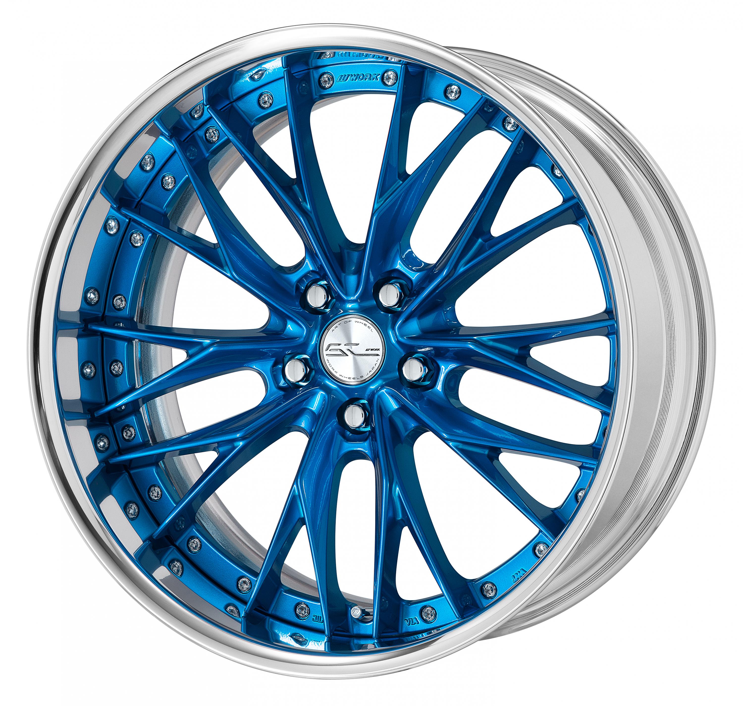 ■サイズ:20inch<br />
■ディスク:キャンディブルー(カスタム)<br />
■リム:FULL REVERSE(形状)/バフアルマイト(標準)<br />
■センターキャップ:スピン(標準)