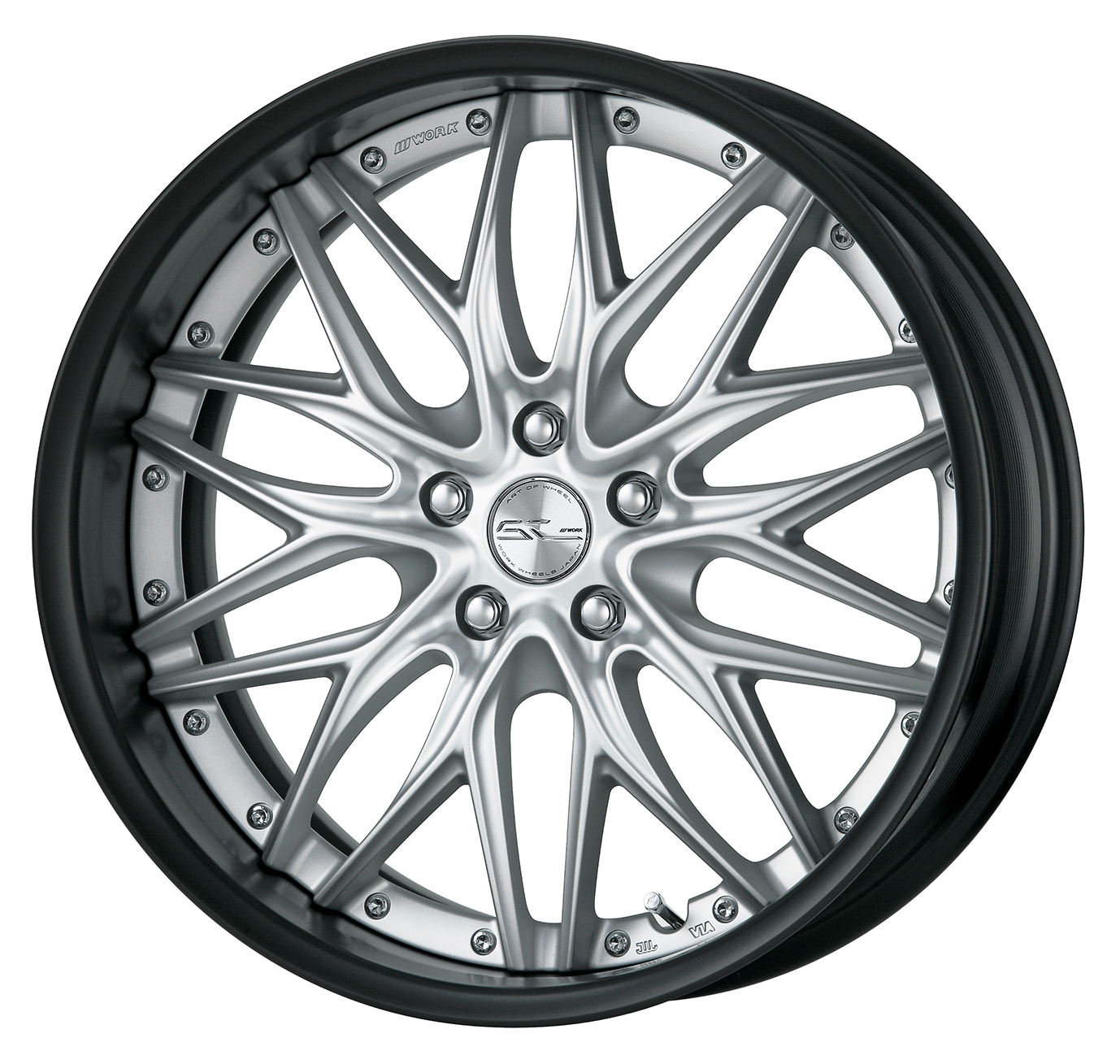 ■サイズ:20inch<br />
■ディスク:マットシルバー(カスタム)<br />
■リム:FULL REVERSE(形状)/マットブラックアルマイト(カスタム)<br />
■センターキャップ:スピン(セレクトオプション)