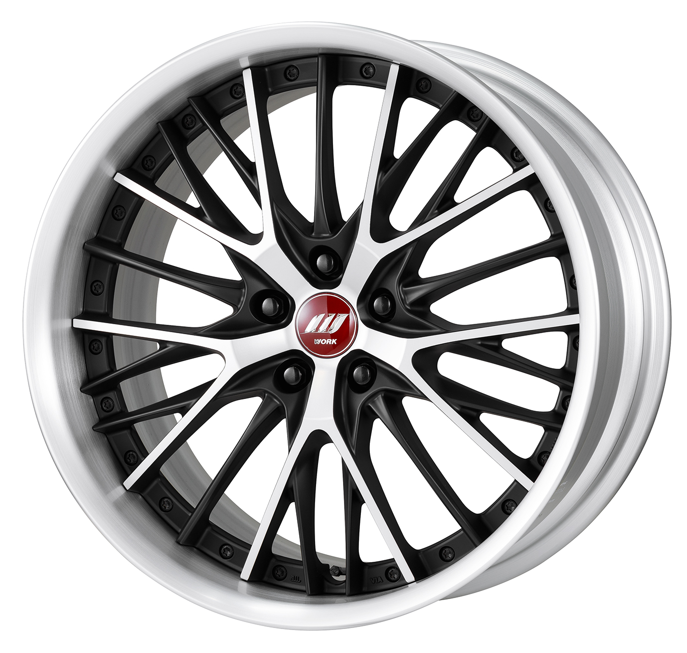 ■ 20inch ■ Specifications: Matte Black Cut Clear (COP) / Brushed Rim (COP) ■ Black Earrings Bolt / Black Air Valve ■ Optional Center Cap