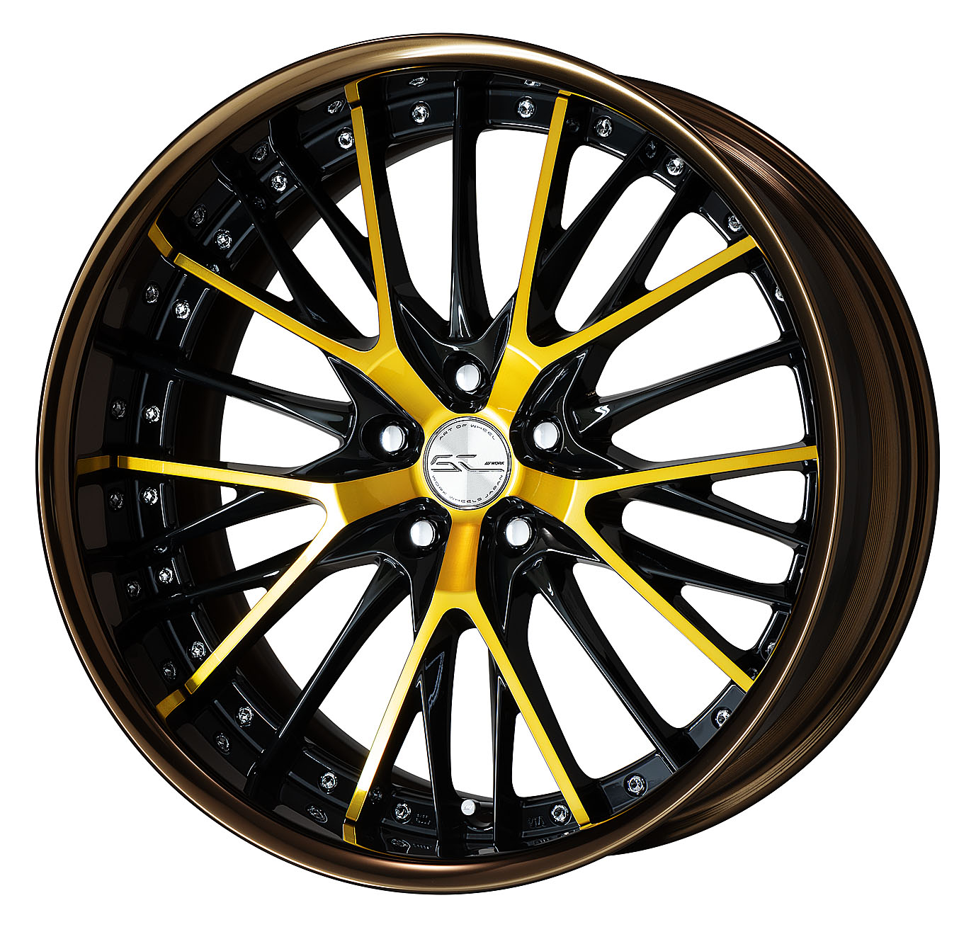 ■20inch ■Specifications: Black / Imperial Gold / Bronze Alumite Rim ■Center Cap (Standard)