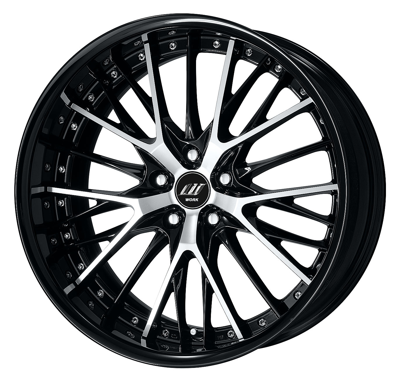 ■20inch ■Specifications: Black cut clear (standard) / black alumite rim ■Optional center cap