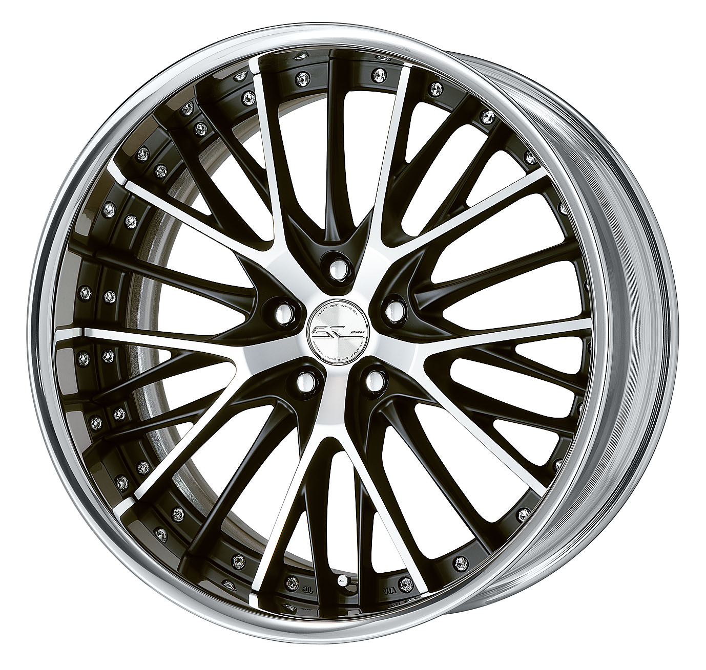 ■20inch ■Specifications: Matte black cut clear / buff alumite rim (standard) ■Center cap (standard)
