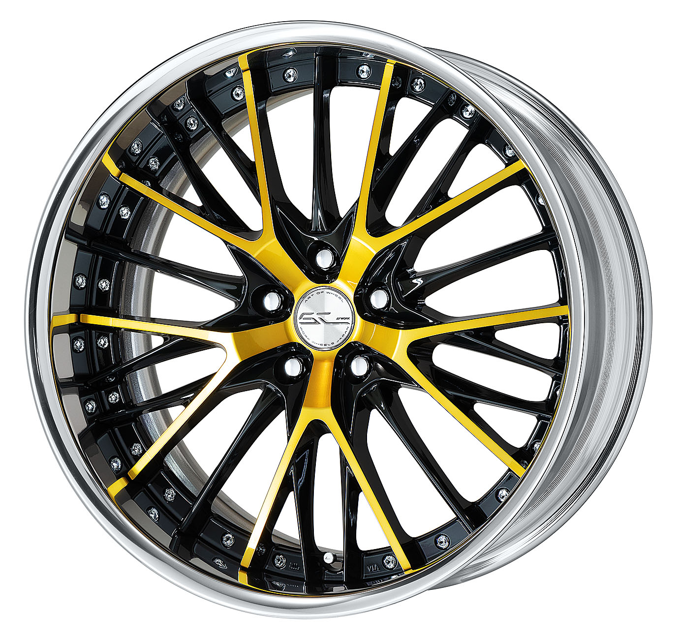 ■20inch ■Specifications: Black / Imperial Gold / Buff Anodized Rim (Standard) ■Center Cap (Standard)