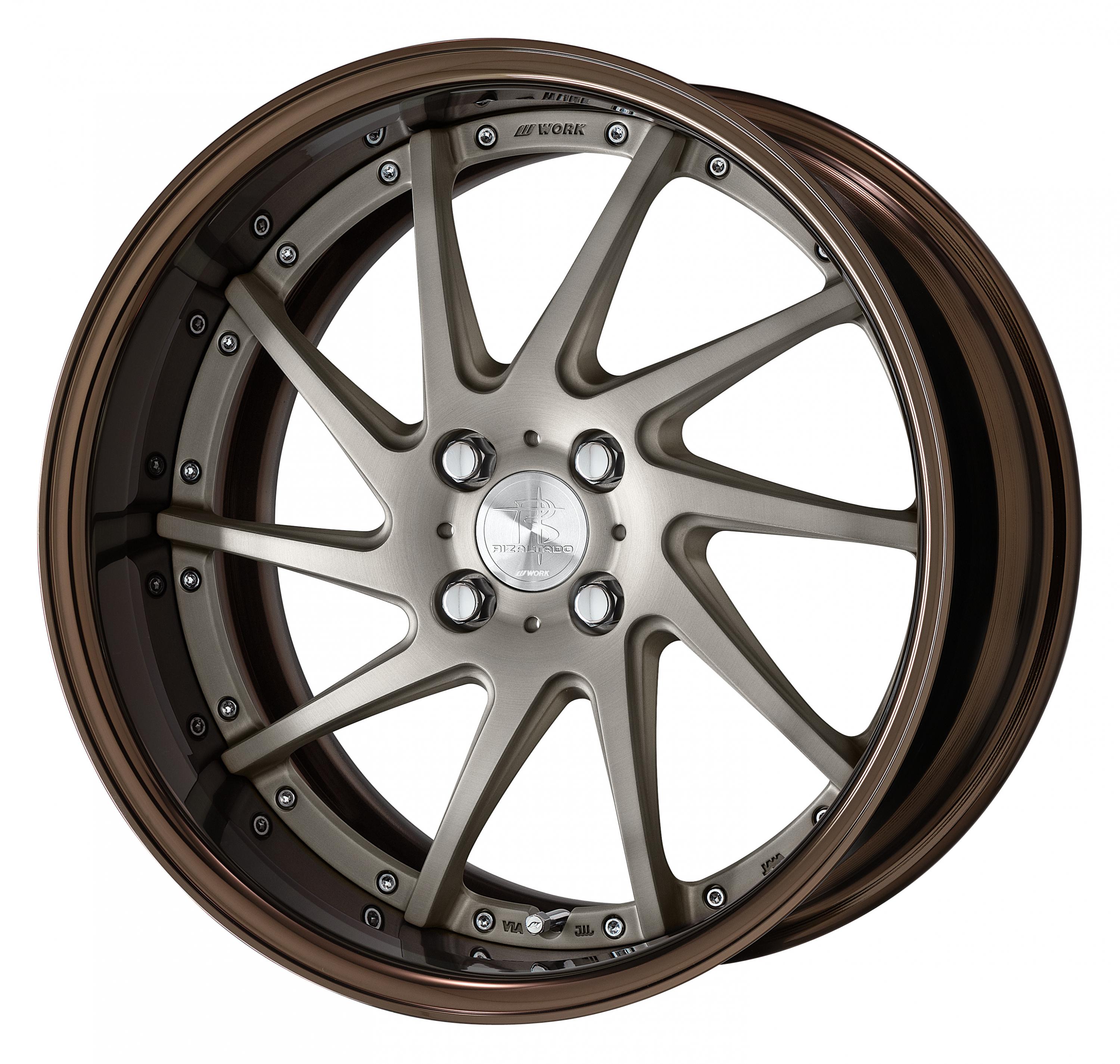 ■サイズ:17inch<br />
■ディスク:マットグレーブラッシュド(カスタム)<br />
■リム:FULL REVERSE(形状)/ブロンズアルマイト(カスタム)<br />
■センターキャップ:標準