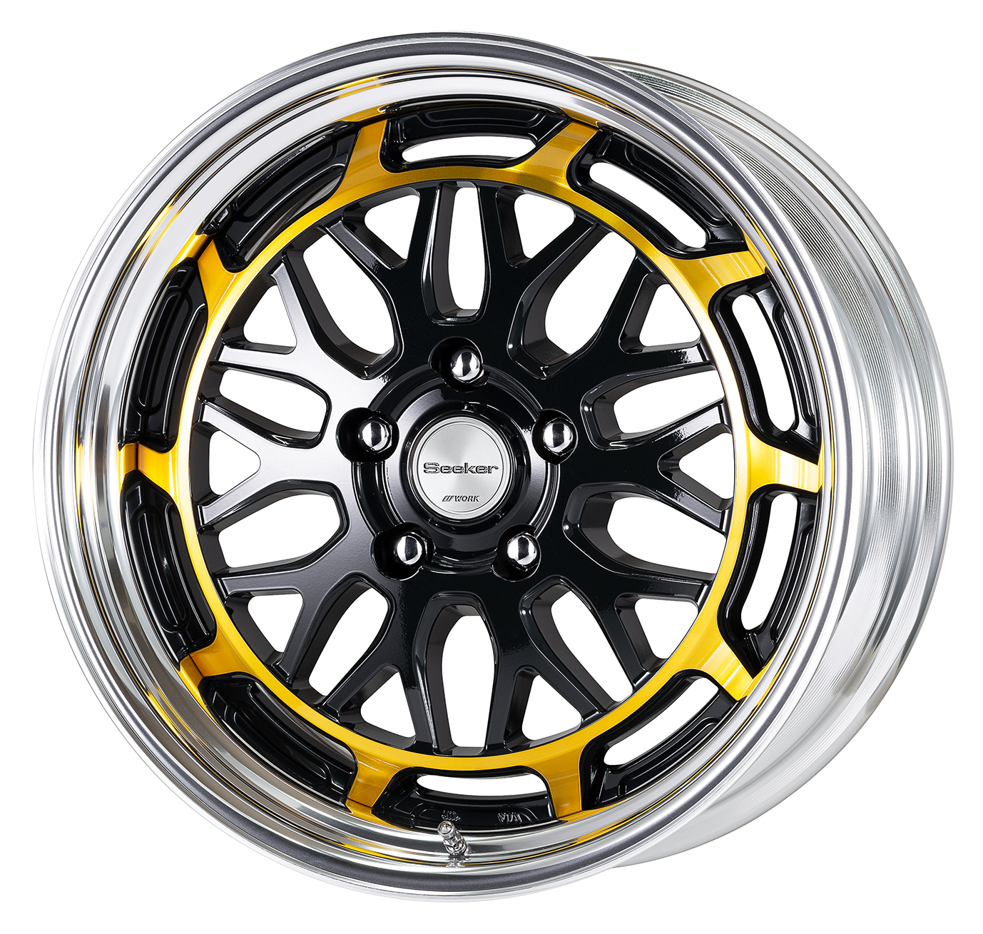 ■サイズ:18inch<br />
■ディスク:ブラック/インペリアルゴールド(カスタム)<br />
■リム:STEP RIM(形状)/バフアルマイト(標準)<br />
■センターキャップ:標準