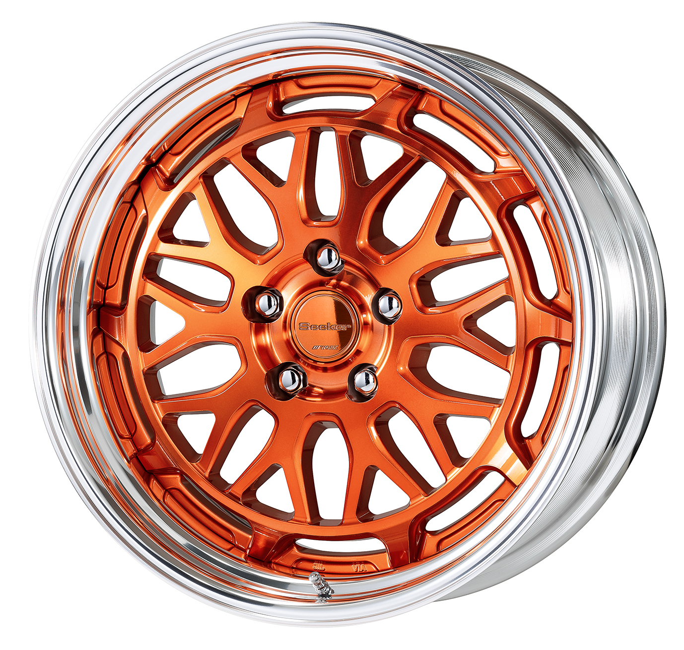 ■サイズ:18inch<br />
■ディスク:カットクリアベース/カッパークリア(カスタム)<br />
■リム:STEP RIM(形状)/バフアルマイト(標準)<br />
■センターキャップ:カッパークリア(オプション)