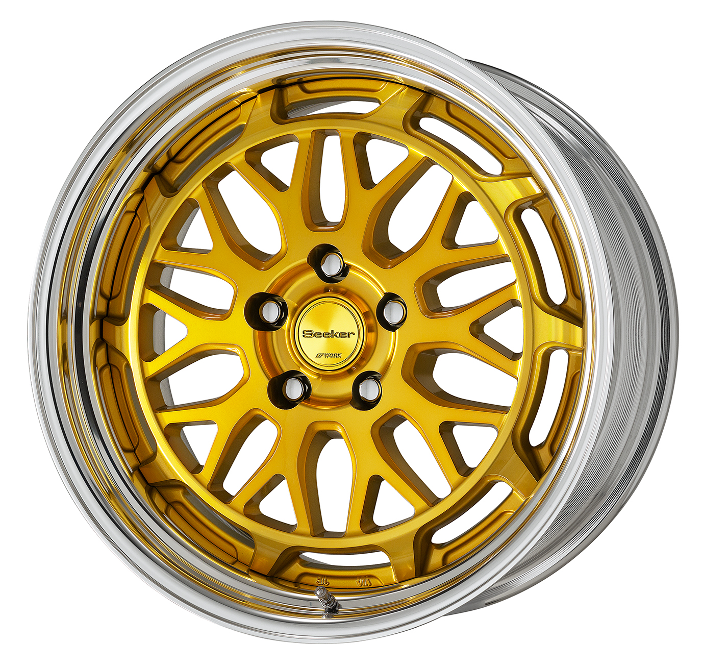 ■サイズ:18inch<br />
■ディスク:インペリアルゴールド(カスタム)<br />
■リム:STEP RIM(形状)/バフアルマイト(標準)<br />
■センターキャップ:インペリアルゴールド(標準)