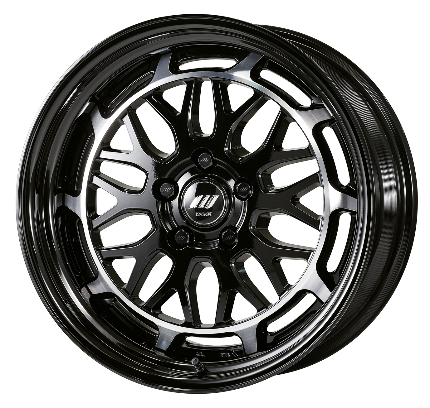 ■サイズ:18inch<br />
■ディスク:ブラックカットクリアプラス(標準)<br />
■リム:STEP RIM(形状)/ブラックアルマイト(カスタム)<br />
■センターキャップ:ブラック・Wエンブレム(オプション)<br />
■エアバルブ:ブラックエアバルブ(カスタム)