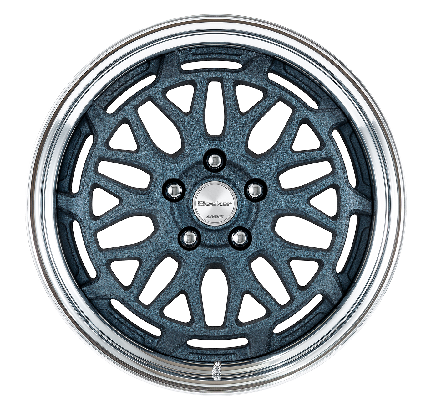 ■サイズ:18inch<br />
■ディスク:テスクチャーネイビーブルー(カスタム)<br />
■リム:STEP RIM(形状)/バフアルマイト(標準)<br />
■センターキャップ:標準