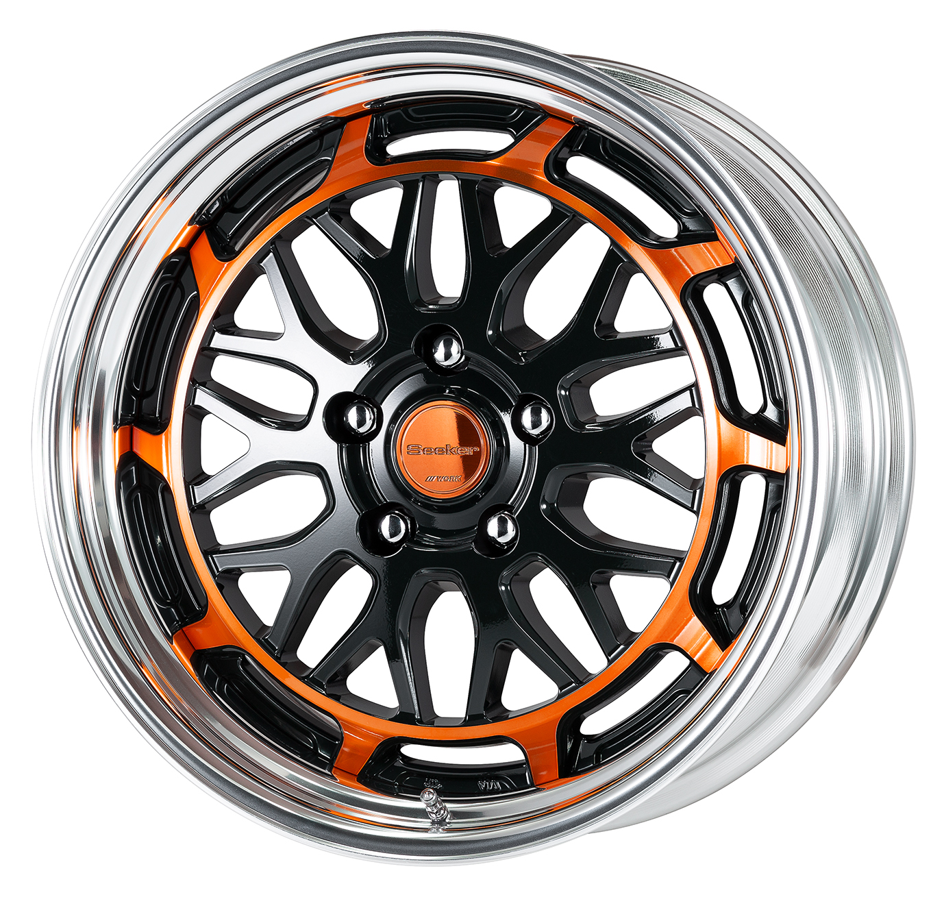 ■サイズ:18inch<br />
■ディスク:ブラックカットクリアベース/カッパークリア(カスタム)<br />
■リム:STEP RIM(形状)/バフアルマイト(標準)<br />
■センターキャップ:カッパークリア(カスタム)