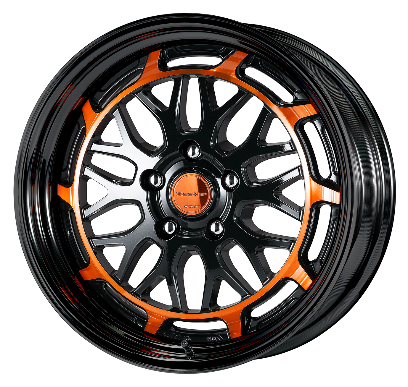 ■サイズ:18inch<br />
■ディスク:ブラックカットクリアベース/カッパークリア(カスタム)<br />
■リム:STEP RIM(形状)/ブラックアルマイト(カスタム)<br />
■センターキャップ:カッパークリア(カスタム)<br />
■エアバルブ:ブラックエアバルブ(カスタム)