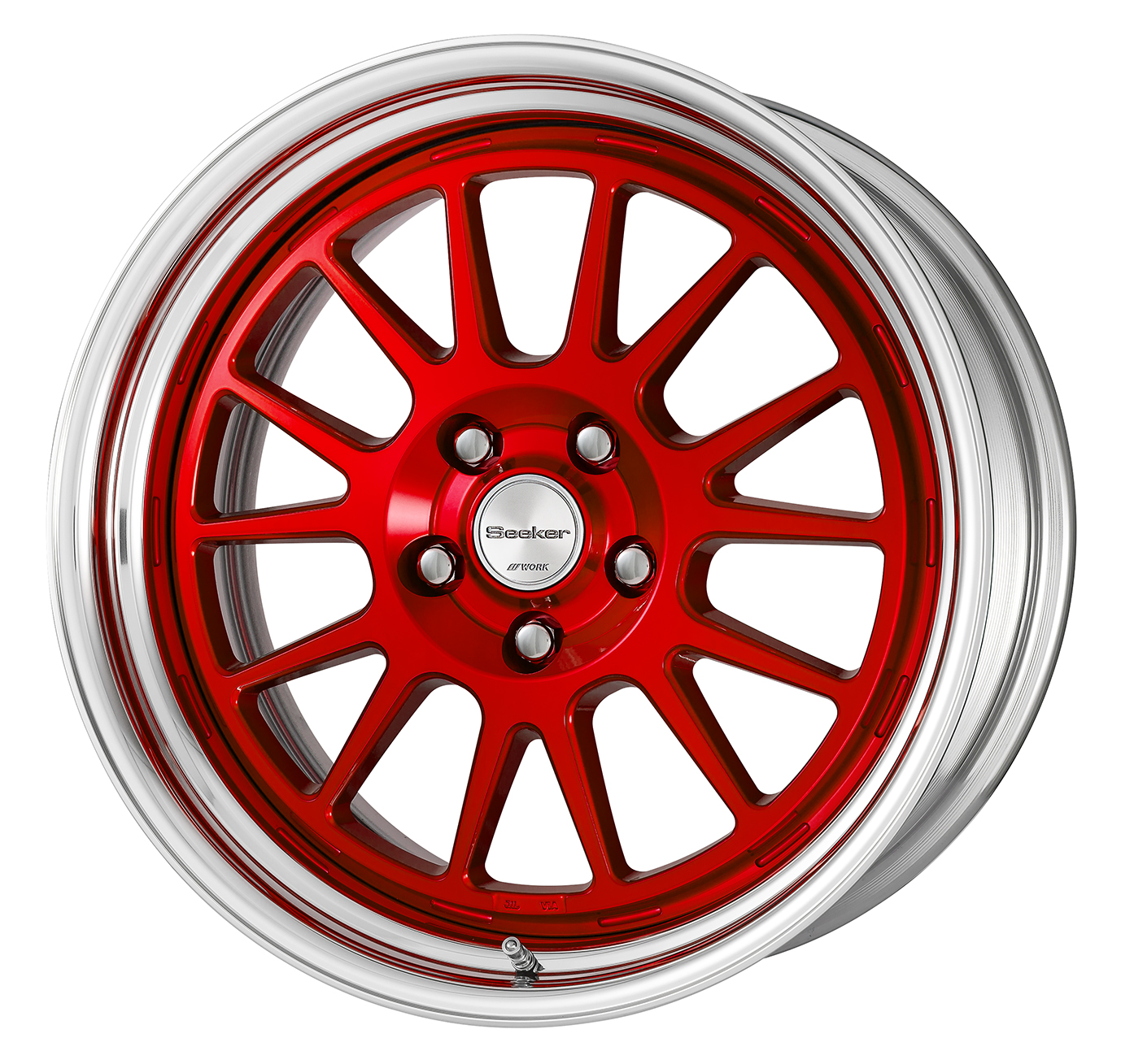 ■Size: 18-inch<br />
■Disc: Silver/Clear Red (Custom)<br />
■Rim: Step Rim (Shaped)/Buff Anodized (Standard)<br />
■Center Cap: Standard