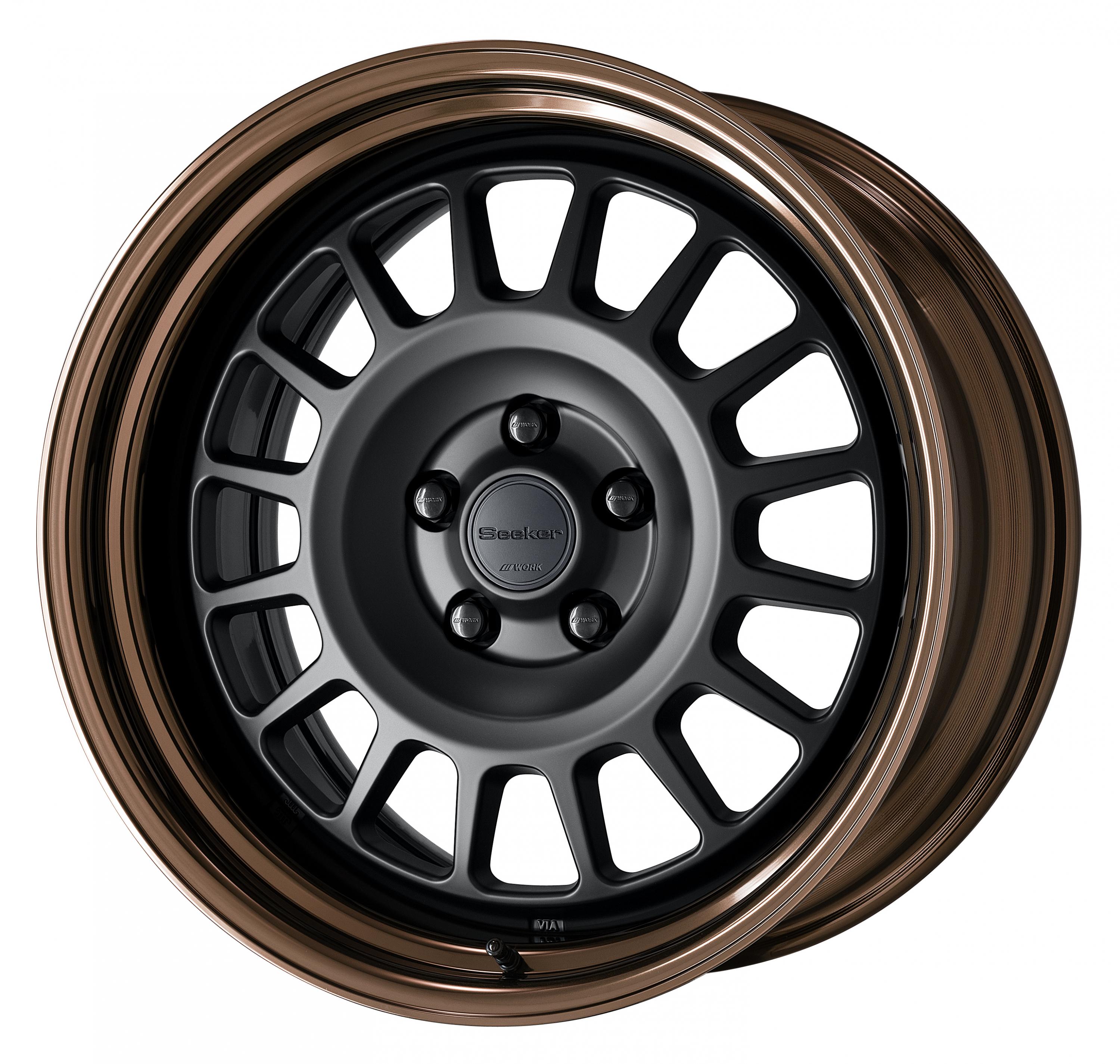 ■サイズ:18inch<br />
■ディスク:マットブラック(標準)<br />
■リム:STEP RIM(形状)/ブロンズアルマイト(カスタム)<br />
■センターキャップ:マットブラック(セレクトオプション)<br />
■エアバルブ:ブラックエアバルブ(カスタム)