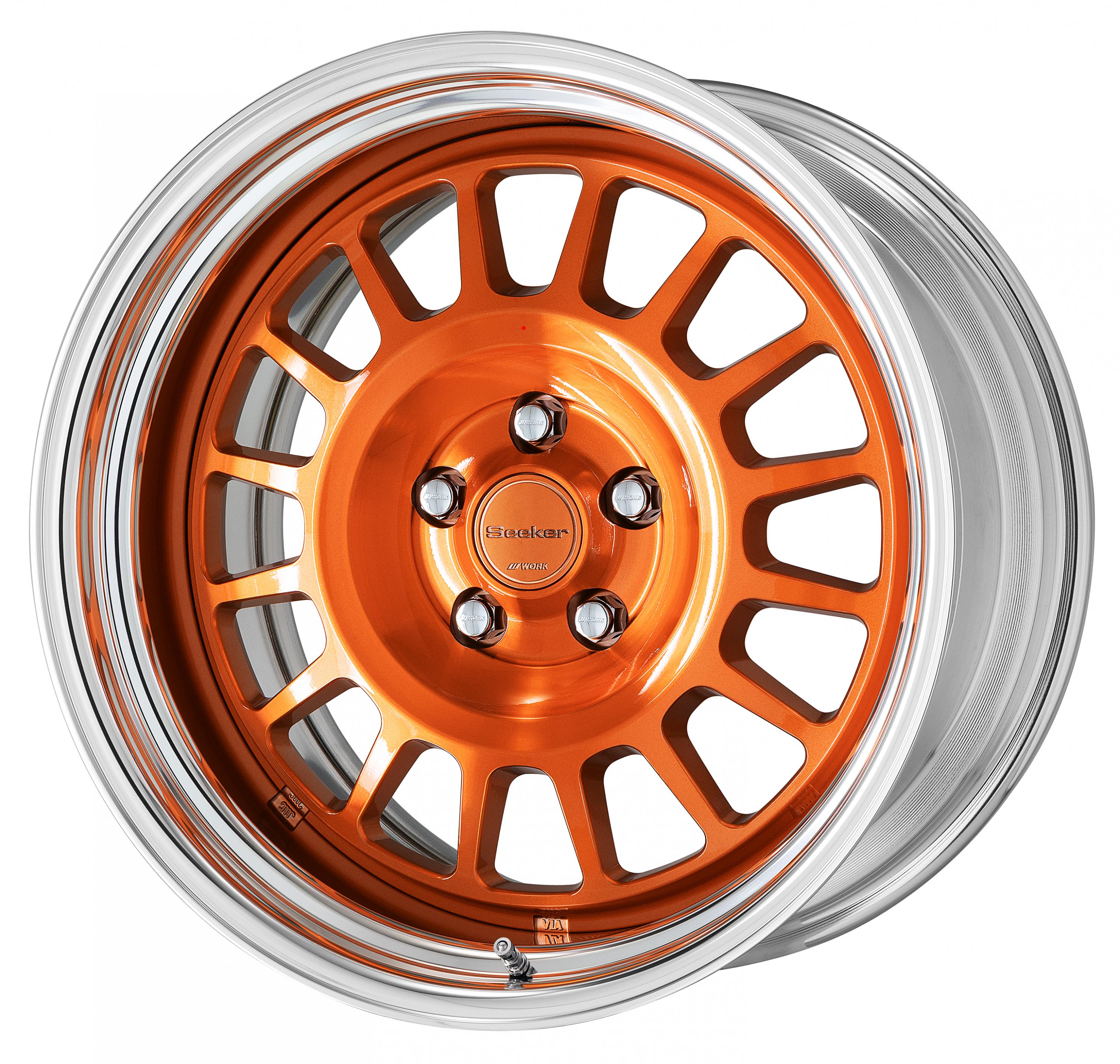 ■サイズ:18inch<br />
■ディスク:カットクリアベース/カッパークリア(カスタム)<br />
■リム:STEP RIM(形状)/バフアルマイト(標準)<br />
■センターキャップ:カッパークリア(オプション)