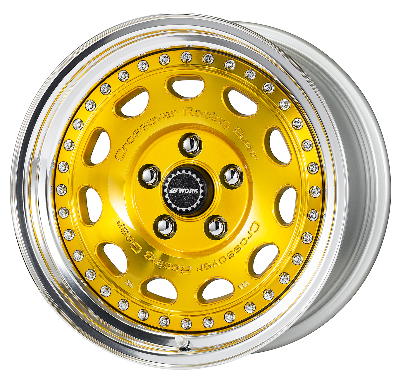 ■サイズ:16inch 8.0J +13 5H-114.3<br />
■ディスク:インペリアルゴールド(カスタム)<br />
■リム:NORMAL(形状)/バフアルマイト(標準)<br />
■センターキャップ:標準