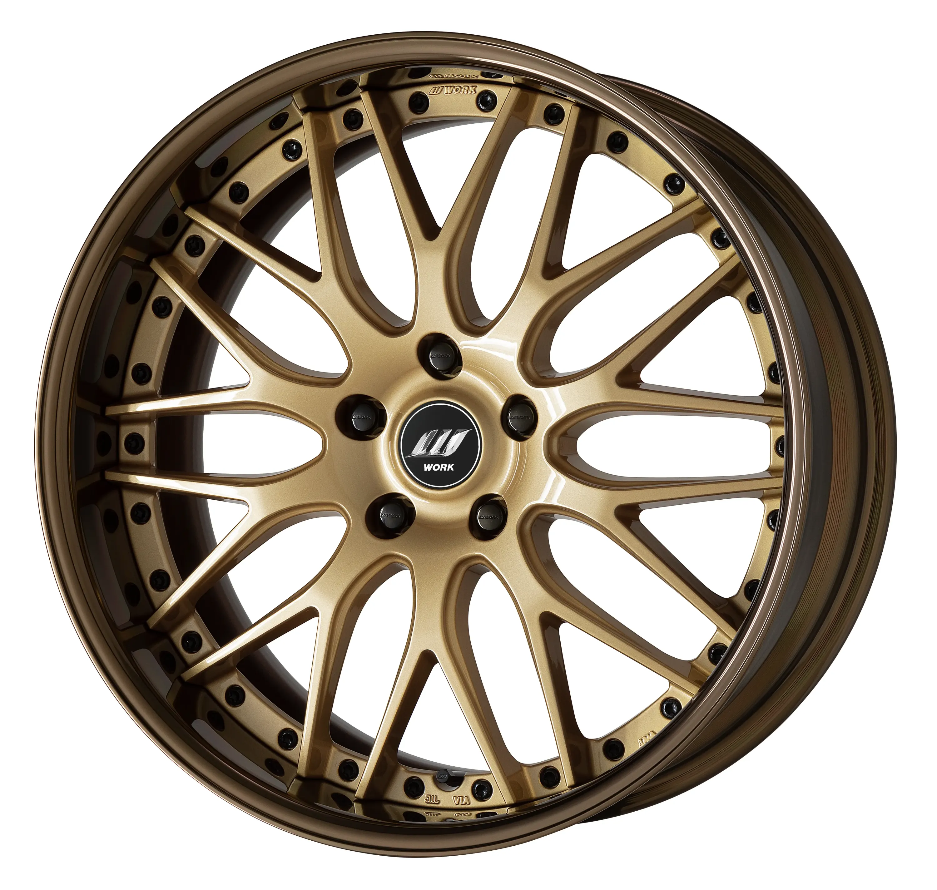 ■サイズ:20inch<br />
■ディスク:アンバーゴールド(標準)<br />
■リム:FULL REVERSE(形状)/ブロンズアルマイト(カスタム)<br />
■センターキャップ:ブラック・Wエンブレム(標準)<br />
■エアバルブ:ブラックエアバルブ(カスタム)<br />
■ピアスボルト:ブラッククロームピアスボルト(カスタム)