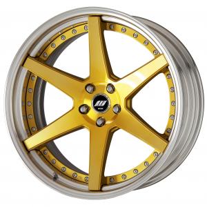 ■サイズ：21inch
■ディスク：ディープコンケイブ(形状)/インペリアルゴールド(カスタム)
■リム：STEP RIM(形状)/カットアルマイト(標準)
■センターキャップ：ブラック(標準)