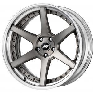 【Step rim】MAT GRAY BRUSHED(MBUA) ※DEEP-CONCAVE 20inch + Bset