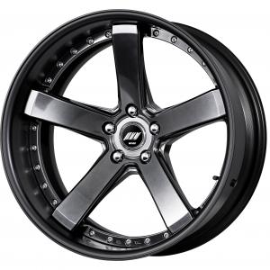 Brilliant Silver Black (BSB) 20inch Deep Concave K Set ※COP: Matte Black Anodized Rim (KK)