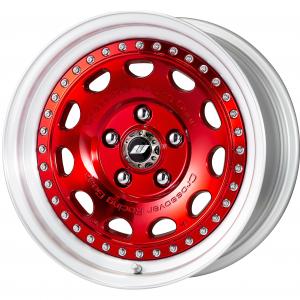Colorism Clear: Silver Clear Red (MCR) COP: Brushed Rim * 16inch 8.0J +13 5H-114.3 WORK Center Cap Specification