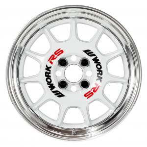 ■16inch ■STEP RIM ■Specifications: White (standard) / Buff alumite rim (standard) ■Black / red sticker (standard included)