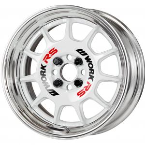 ■16inch ■STEP RIM ■Specifications: White (standard) / Buff alumite rim (standard) ■Black / red sticker (standard included)