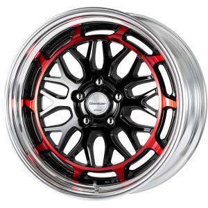 ■サイズ：18inch
■ディスク：ブラック／クリアレッド(カスタム)
■リム：STEP RIM(形状)/バフアルマイト(標準)
■センターキャップ：標準