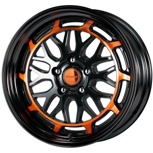 ■サイズ：18inch
■ディスク：ブラックカットクリアベース／カッパークリア(カスタム)
■リム：STEP RIM(形状)/ブラックアルマイト(カスタム)
■センターキャップ：カッパークリア(カスタム)
■エアバルブ：ブラックエアバルブ(カスタム)