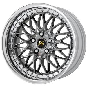 ■Size: 17inch
■ disk: Brilliant silver black (standard)
■ rim: FULL REVERSE (shape) / buff alumite (standard)
■ Center cap: Black (standard)