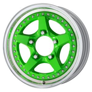 ■Size: 16inch 5.5J +19 5H-139.7
■Disk: Energy lime green (custom)
■rim: NORMAL (shape) / buff alumite (standard)