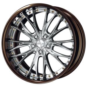 ■Size: 20inch
■Disc: Silky rich silver (standard)
■Rim: FULL REVERSE (shape)/bronze alumite (custom)
■Center cap: Spin (standard)
■Earrings bolt: Gold earrings bolt (custom)
■Air valve: Gold air valve (custom)