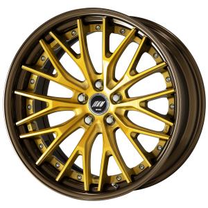 ■サイズ：20inch
■ディスク：ディープコンケイブ(形状)/インペリアルゴールド(カスタム)
■リム：STEP RIM(形状)/ブロンズアルマイト(カスタム)
■センターキャップ：ブラック(標準)