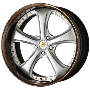 ■サイズ：20inch
■ディスク：ライトグレイッシュシルバー(標準)
■リム：FULL REVERSE(形状)/ブロンズアルマイト(カスタム)
■センターキャップ：シルバー(標準)
■ピアスボルト：ゴールドピアスボルト(カスタム)
■エアバルブ：ゴールドエアバルブ(カスタム)