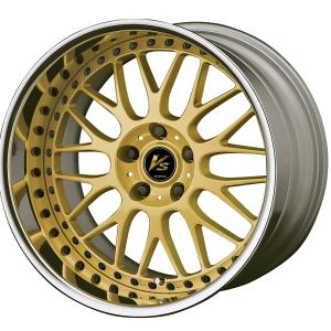 ■サイズ：18inch
■ディスク：ゴールド(標準)
■リム：FULL REVERSE(形状)/バフアルマイト(標準)
■ピアスボルト：ブラッククロームピアスボルト(カスタム)
■センターキャップ：ブラック(標準)