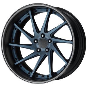 ■サイズ：20inch
■ディスク：ディープコンケイブ(形状)/テクスチャーネイビーブルー(カスタム)/マットブラックアルマイト(カスタム)
■ピアスボルト：ブラッククロームピアスボルト(カスタム)
■エアバルブ：ブラックエアバルブ(カスタム)
■センターキャップ：マットブラック(セレクトオプション)